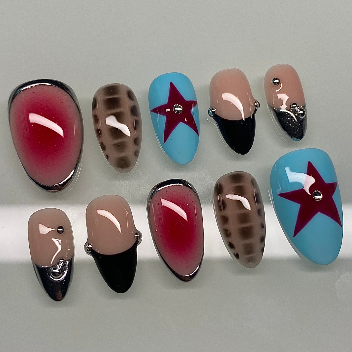 Blue & Red Punk