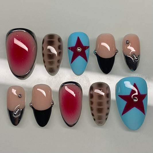 Blue & Red Punk